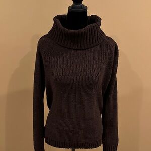 Studio Works Dark Brown Cowl Neck Sweater